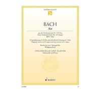 Air: from the Orchestral Suite No. 3. BWV 1068. cello and piano.