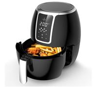 Air Fryer 4,5 L 1500 W, Friteuse à Air 9 Programmes, 80-200 °C, Revêtement Antiadhésif, Sans Huile, Lave-Vaisselle