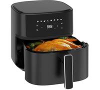 Air Fryer 6,5L Xl, 1700W Friteuse Sans Huile Silencieuse Avec 8 Programmes, Écran Tactile Led, Cuve Métallique, Compacte & Facile À