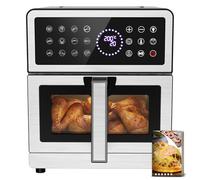Air Fryer 8L XXL | Friteuse Sans Huile Haut/Bas Élément Chauffant, Airfryer Visuelle Lumière Intégrée 12 Programmes 2150W Corps Métallique, Friteuse à Air Chaud Avec Recette Max 200℃ Usage Familial