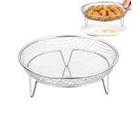 Air Fryer Baking Basket - Stackable Stainless Rack, Picnic Grill Tray | Air Fryer Basket for Kitchen Home Apartment Outdoor BBQ Camping Party