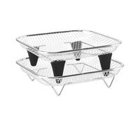 Air Fryer Basket, Stackable Stainless Steel Mesh Shelf | 2-Piece Air Fryer Rack for Oven for Grilling Cooking Roasting Dehydrating Meal Prep Home Kitchen Bar Apartment Dorm