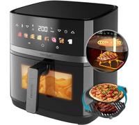 Air Fryer Cecofry&Grill Duoheat 8000. Friteuse à Air sans Huile 8L, Grill et Plancha, Résistance Double, 2200W, Cuisson Uniforme, Moins de Graisse, Idéale pour Pizzas.[G63]