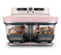 Air fryer en verre avec 8 modes CRISPi DualZone Rose quartz | DD102EUPK1 | par SharkNinja