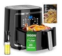 Air Fryer Friteuse 1900W, 7L. Écran Tactile, 7 Programmes + Maintien,Friteuse sans Huile chaud WiFi,Sans BPA.