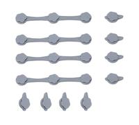Air Fryer Lot de 4 boucles magnétiques en silicone pour papier parchemin, accessoires de cuisine, friteuse à air, support magnétique en silicone, ustensiles de cuisine pour les ménages amateurs de