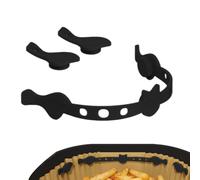 Air Fryer Magnets - Non-Stick Silicone, Heat Resistant Parchment Paper Weights with Heavy Duty Magnetic Hold, Air Fryer Accessory, Kitchen Paper Holder, Reusable Liner Fixer for Preventing Burnt