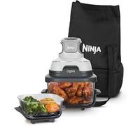 Ninja CRISPi Friteuse sans huile portable 4-en-1, 3,8 l et 1,4 l : frire sans huile, rôtir, garder au chaud, refaire dorer. Compact, 2 contenants/couvercles amovibles en verre, 1 700 W, Blanc FN102EU