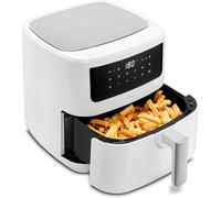 Air Fryer P10 Xl Duo (Double Résistance,Distribue La Chaleur Uniformément,Capacité 6,8 L Xxl,2150 W,9 Programmes Automatiques,Ecran Tactile Digital,Md11750) Blanc