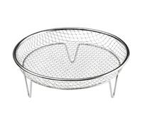 Air Fryer Rack - Stackable Round Cooking Stand | Multi Layer Baking Grilling Tray for Kitchen Restaurant Frying Snacks Baking Pastries Food Presentation