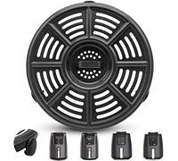 Air fryer Replacement Parts for Ninja AF101 AF161 AF150 Air Fryer, 8.2'' Round Food Grade Air Fryer Grill Pan Grill Plate Crisper Plate Accessories Tray Rack Compatible Ninja Foodie Pressure Cooker