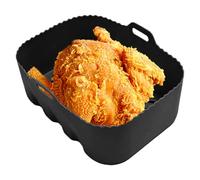 Air Fryer Silicone Tray, Food Grade Silicone Pot Insert for Microwave Bakeware, Ideal for Baking Meat Vegetables Steaming Cooking with Heat Safe Design, Kitchen or Restaurant Environment Use