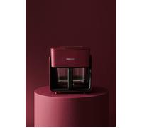 AIR FRYER STUDIO CRYSTAL - Friteuse À Air En Verre 4,2 L Avec Cuiseur Vapeur En Option Avec Vapeur & Bordeaux