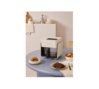 AIR FRYER STUDIO CRYSTAL - Friteuse À Air En Verre 4,2 L Avec Cuiseur Vapeur En Option Blanc Cassé