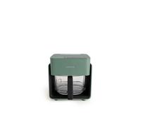 AIR FRYER STUDIO CRYSTAL - Friteuse à air en verre 4,2 L avec cuiseur vapeur en option - Sauge