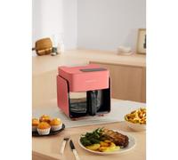 AIR FRYER STUDIO CRYSTAL - Friteuse À Air En Verre 4,2 L Avec Cuiseur Vapeur En Option Terracotta