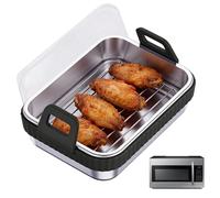 Air Fryer Tray, Baking Pan, Portable Roasting Basket, High Temp Resistant Tools, Culinary Essentials, Top Usage Accessory for Crispy Foods Kitchen Cooking Restaurant Dining Room Home and Frying Usage