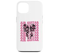 Air Guitar Guitarist Girl Coquette Bow Ruban Rose Coque pour iPhone 13