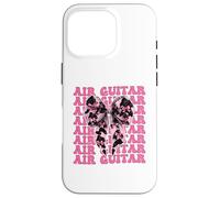 Air Guitar Guitarist Girl Coquette Bow Ruban Rose Coque pour iPhone 16 Pro
