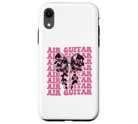 Air Guitar Guitarist Girl Coquette Bow Ruban Rose Coque pour iPhone XR
