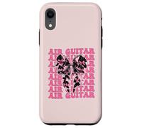 Air Guitar Guitarist Girl Coquette Bow Ruban Rose Coque pour iPhone XR