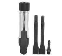 Air Hammer Gun Professional Handheld Pneumatic Shovel Tool, Stainless Steel Air Hammer with Two Shovels, 1.5J Impact Energy G1/4in Connector for Auto Body Repair and Chiseling Work