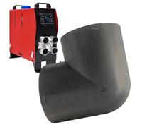 Air Heater Ducting with Tube, High Temperature Resistance Caravan Accessories with Base, 1.65x3.54 Inches Pipe Outlet Connector, Heavy Foil Material, Simple Silver Style for Road Trips, Travels Tools