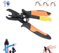 Air Hose Connector Removal Tool,Push to Connect Disconnect Tong Tool Fittings 1/4”,5/16” (6mm,8mm),Quick Connect Air Hose Fittings RemovalTool,for Removing Push-Fit Pneumatic,Automotive,AirCompressor