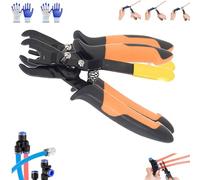 Air Hose Connector Removal Tool,Push to Connect Disconnect Tong Tool Fittings 1/4”,5/16” (6mm,8mm),Quick Connect Air Hose Fittings RemovalTool,for Removing Push-Fit Pneumatic,Automotive,AirCompressor