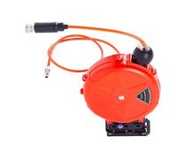 Air Hose Reel - Heavy Duty Wall Mounted Auto Rewind 32.8ft (10m) 8mm Telescopic Air Compressor Hose Reel With Swivel Bracket For Garage Automotive Repair Machine