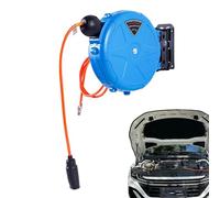 Air Hose Reels - Heavy Duty Wall Mounted, Auto Rewind Compressor Reel, Retractable PU Pipe Tool | 180 Degree Swivel Bracket For Automotive Repair Machine Maintenance Garage Home Studio