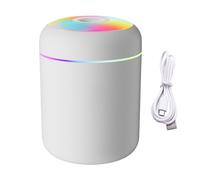 Air Humidifiers for Bedroom,USB Powered Mist Maker with Light - 180 ml Humidifiers for Large Room,for Bathroom Nursery Car Living Room