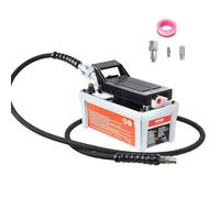 Air Hydraulic Pump 10,000 PSI 1/2 Gal Reservoir Foot Actuated Air Treadle for Auto Body Frame Machines and Pulling Post(Orange)