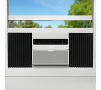 Air Jade Lot de 2 panneaux latéraux isolés en mousse pour climatiseur de fenêtre - 43,2 x 22,9 x 2,2 cm - Noir