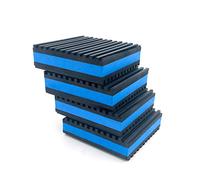Air Jade Lot de 4 Coussinets Anti-Vibrations en Caoutchouc EVA très résistants pour CVC, rondelles, compresseurs, Tapis de Course, climatiseurs (10,2 x 10,2 x 2,2 cm)