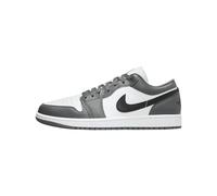 Air Jordan 1 Low Chaussures pour homme (553558-152, blanc/gris fer/noir), Blanc/gris fer/noir, 46 EU