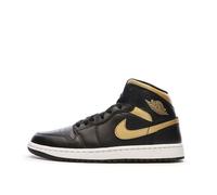 Air Jordan 1 Mid Baskets Noir/Doré Homme Nike 44