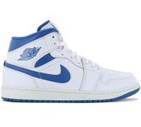 Air jordan 1 mid Se - Hommes Sneaker Cuir Blanc-Bleu FN5215-141 Basketball Schuh
