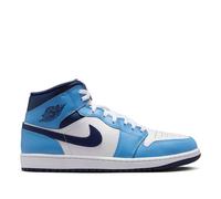 Jordan Aj1 Mid Homme - Baskets, Bleu - Pointure 40 - Cuir, Synthétique Blue 40