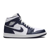 Air Jordan 1 Mid White Metallic Gold Obsidian EU:43