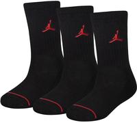 Nike AIR Jordan Jumpman Crew Socks - Boys' Grade School (5-7 (Shoe 10C-3Y), Black)