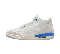 Air Jordan 3 Retro Lucky Shorts Chaussures pour homme (CT8532-101, blanc sommet/bleu légende/photon poussière/bleu hydrogène), Blanc sommet/bleu légende/poussière de photon/bleu hydrogène, 7
