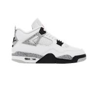 Nike Air Jordan 4 Retro Running pour homme, Blanc sommet/rouge feu-gris ciment noir, 12 UK (13 US)
