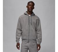 Air Jordan Essentials Men's Full-Zip Fleece Hoodie Carbone/Blanc L Male