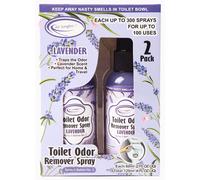 Air Jungles Toilet Poop Eliminator Spray Spray Lavender Scent Spap Avant No.2 jusqu'a 100 utilisations par bouteille pour le bureau de voyage a d