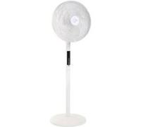 Air-light Ring - Ventilateur Sur Pied & Brasseur D'air Blanc ø40cm 70w Avec Couronne D'éclairage Led Farelek