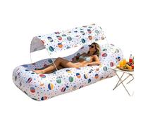 Air Lounge Chair, Outdoor Inflatable Sofa Kit, Inflation with Quick Seal Air Lock System, Durable Waterproof Fabric Relaxation Set, Modern Leisure Style Design, Vacation Use for Seaside Resting