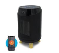 Air&Me, Chauffage LISON connecté et programmable 0, 1000 ou 2000W. Oscillant, sécurité anti-basculement, compact, affichage précis
