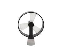 Air&Me Ventilateur AIRAIN anthracite - Design élégant noir mat, ultra silencieux, variateur de vitesses en facade, compact et puissant.