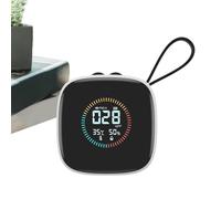 Air Monitor PM2.5 Portable Dust Analyzer, petit écran LED avec moniteur de qualité de l'air sur la sangle, capteur numérique de qualité de l'air, détecteur d'humidité et de température, inséré Voir